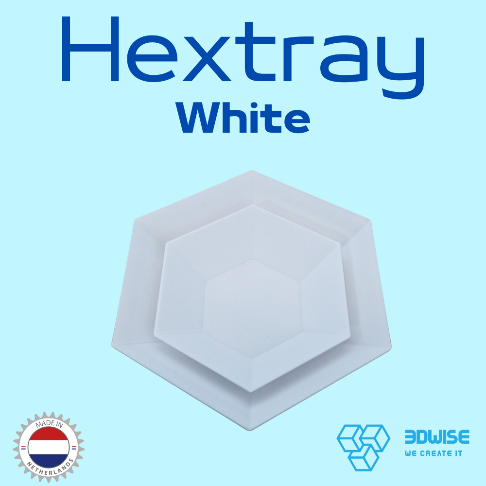 Hextray, plateau de ressources empilable pour jeux de société