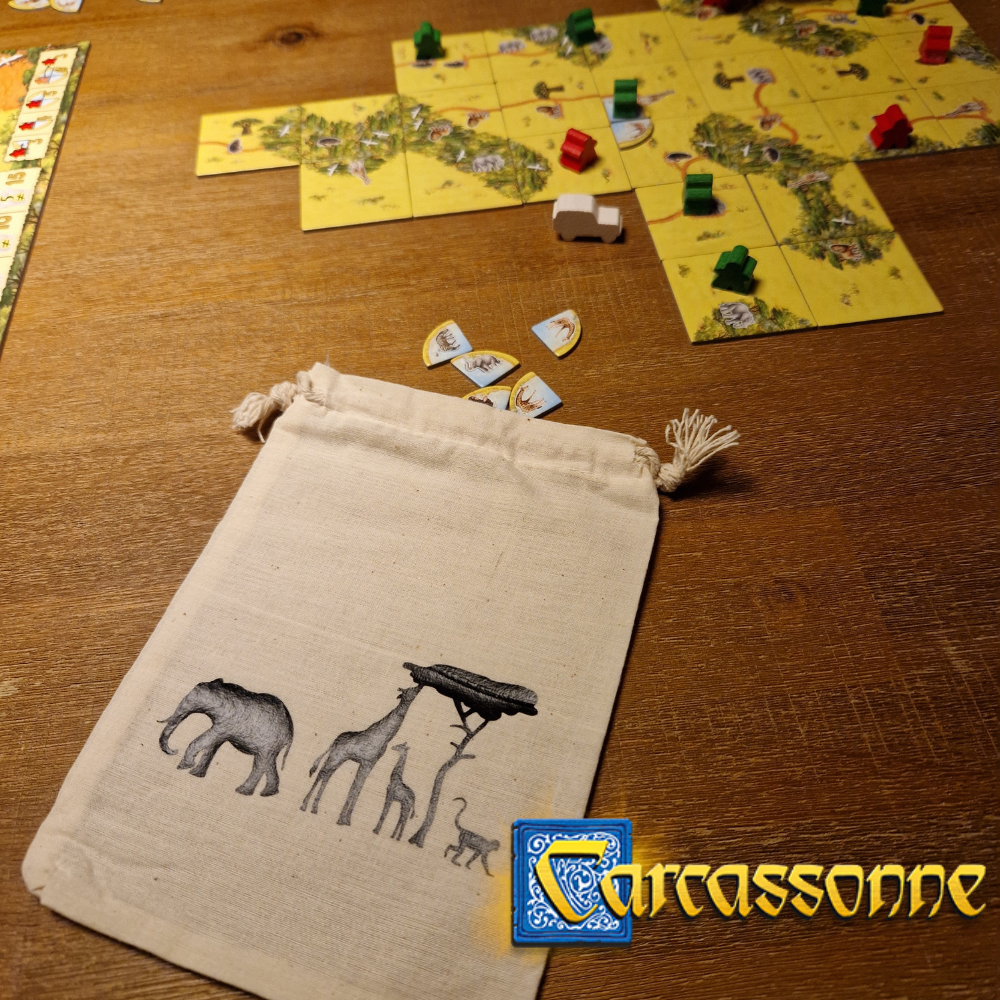 Carcassonne Safari Poel Token Bewaarzak