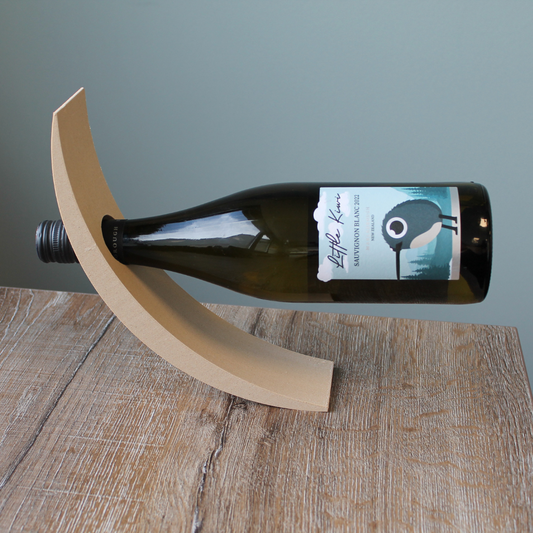 Curved Wine Bottle Holder - minimalist - eco friendly