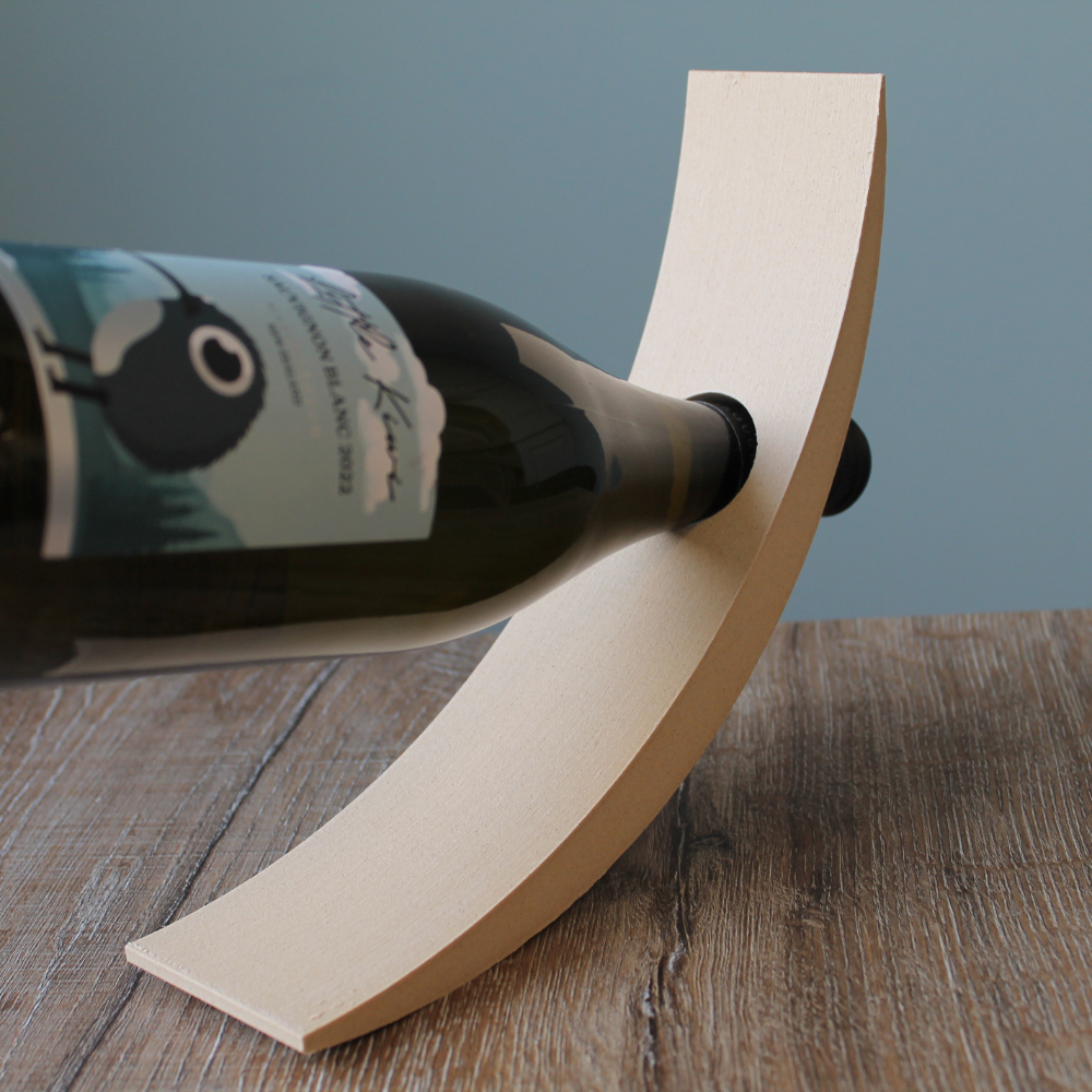 Curved Wine Bottle Holder - minimalist - eco friendly